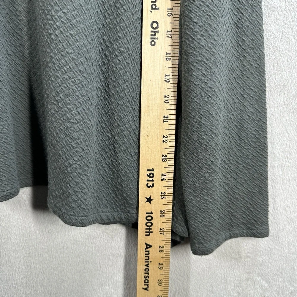 Pure Jill J.Jill Petite‎ Open-Drape Cardigan Knit Topper Loden/Slate Green Sz XL